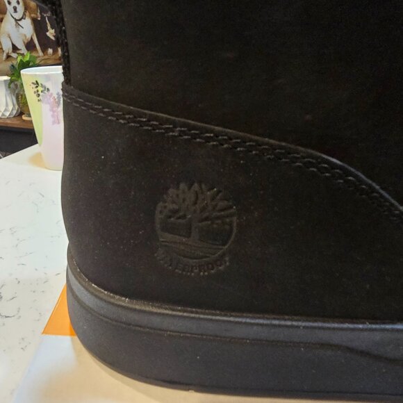 Timberland Men's Davis Square Solid Black Chukka Shoe Size 10 Boot Lined NEW - Picture 3 of 13